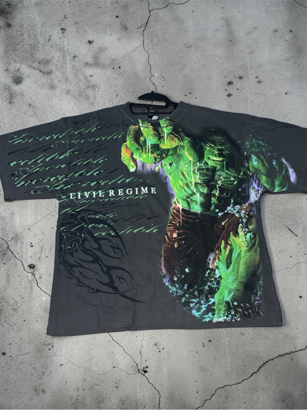 Civil Regime Hulk T Shirt Marvel Avengers Graphic Tee RARE Men’s Large